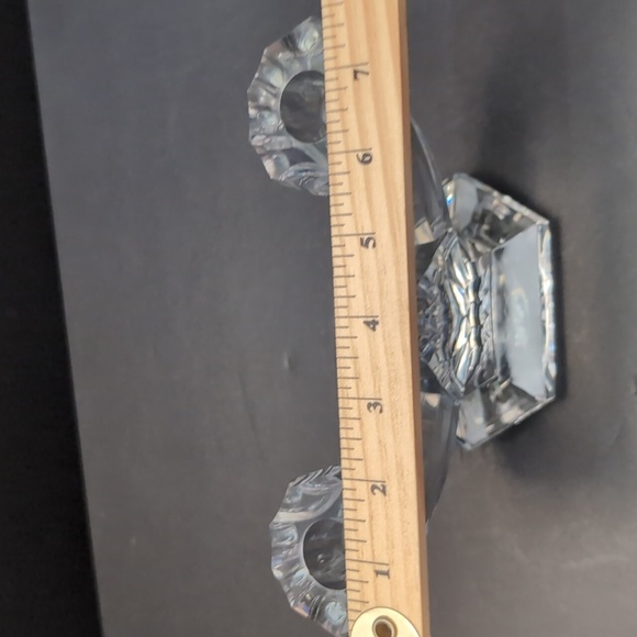 Vintage Val Saint Lambert Imperial Pattern Crystal Candle Holder. - Picture 9 of 9